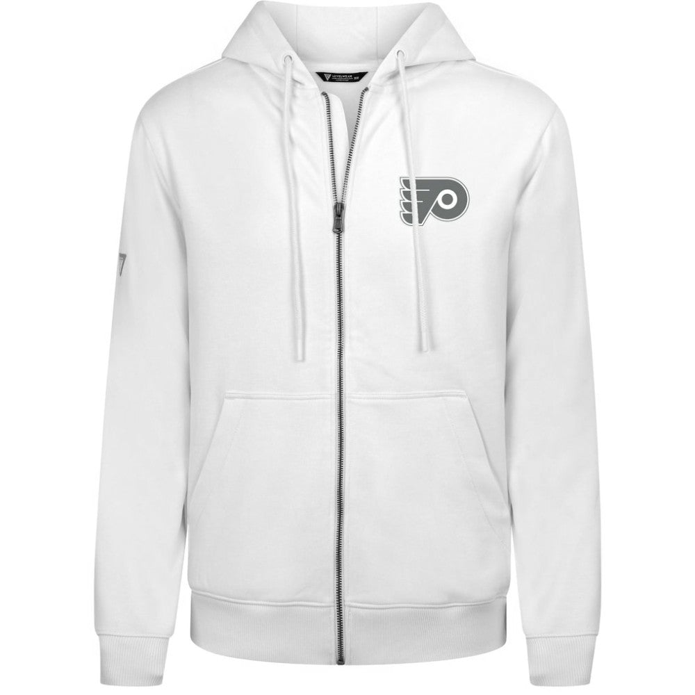 Philadelphia Flyers Levelwear Podium Chenille Logo Full-Zip Hoodie - White | NHL near me