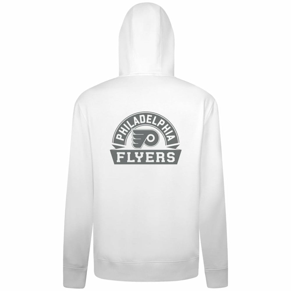 Philadelphia Flyers Levelwear Podium Chenille Logo Full-Zip Hoodie - White | NHL near me