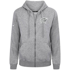 Columbus Blue Jackets Levelwear Podium Chenille Logo Full-Zip Hoodie - Gray | NHL discount