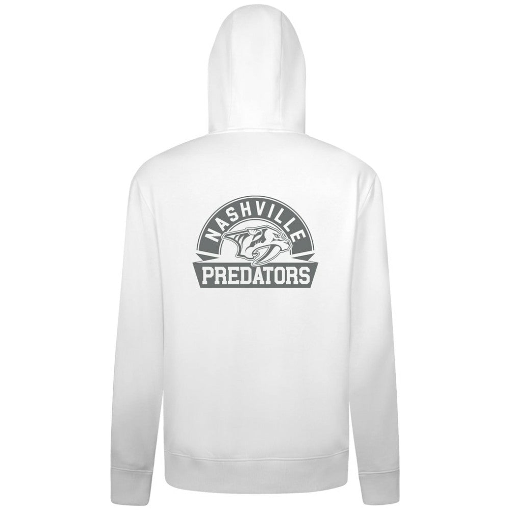 Nashville Predators Levelwear Podium Chenille Logo Full-Zip Hoodie - White | NHL discount