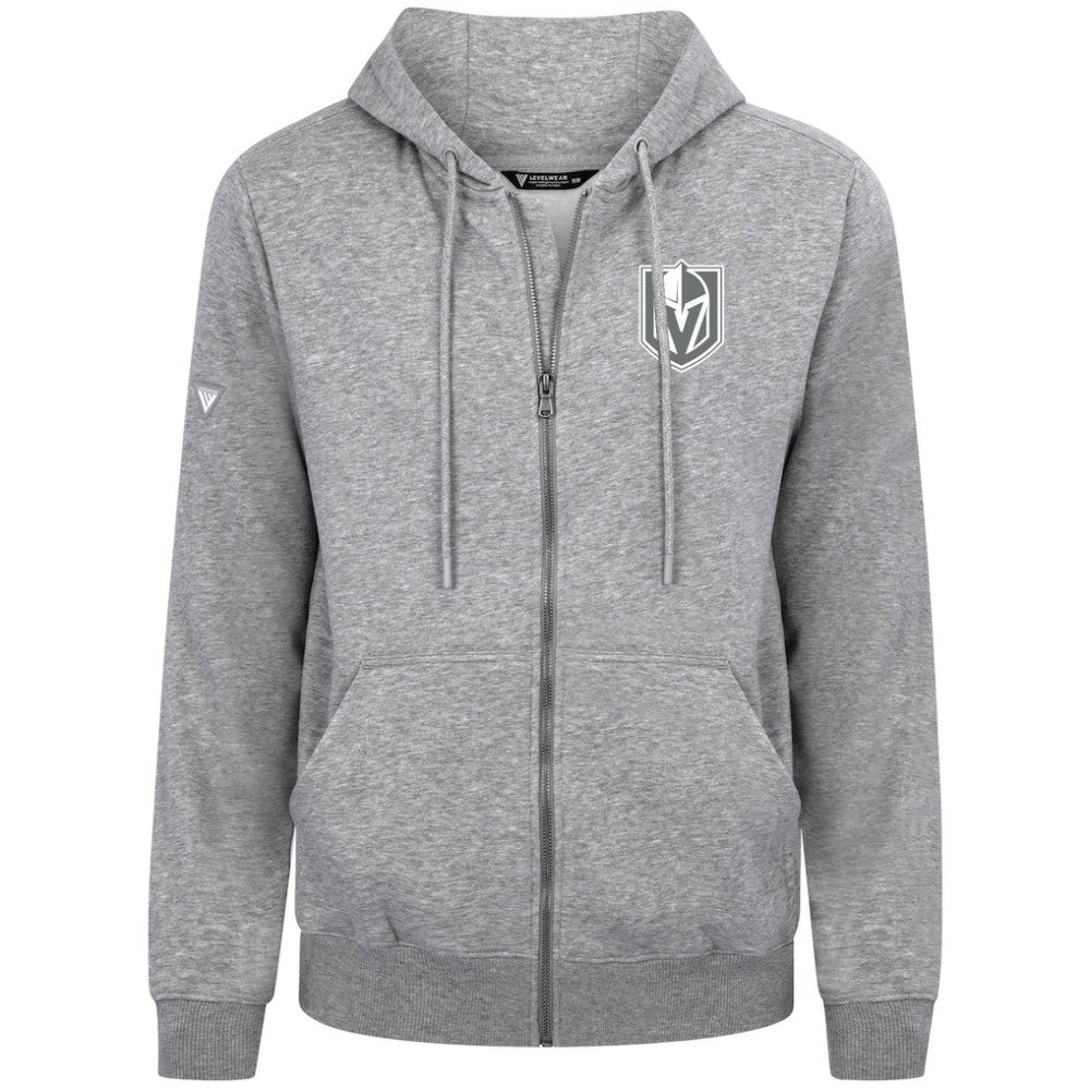 Vegas Golden Knights Levelwear Podium Chenille Logo Full-Zip Hoodie - Gray | NHL online