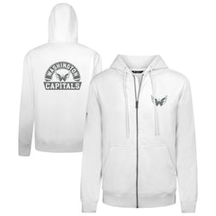 Washington Capitals Levelwear Podium Chenille Logo Full-Zip Hoodie - White | NHL online