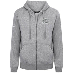 Montreal Canadiens Levelwear Podium Chenille Logo Full-Zip Hoodie - Gray | NHL sale
