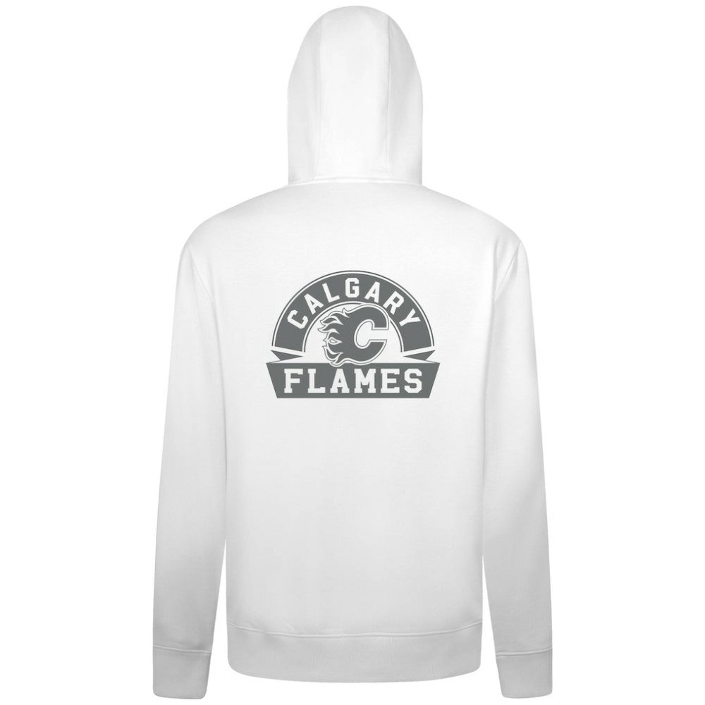 Calgary Flames Levelwear Podium Chenille Logo Full-Zip Hoodie - White | NHL sale