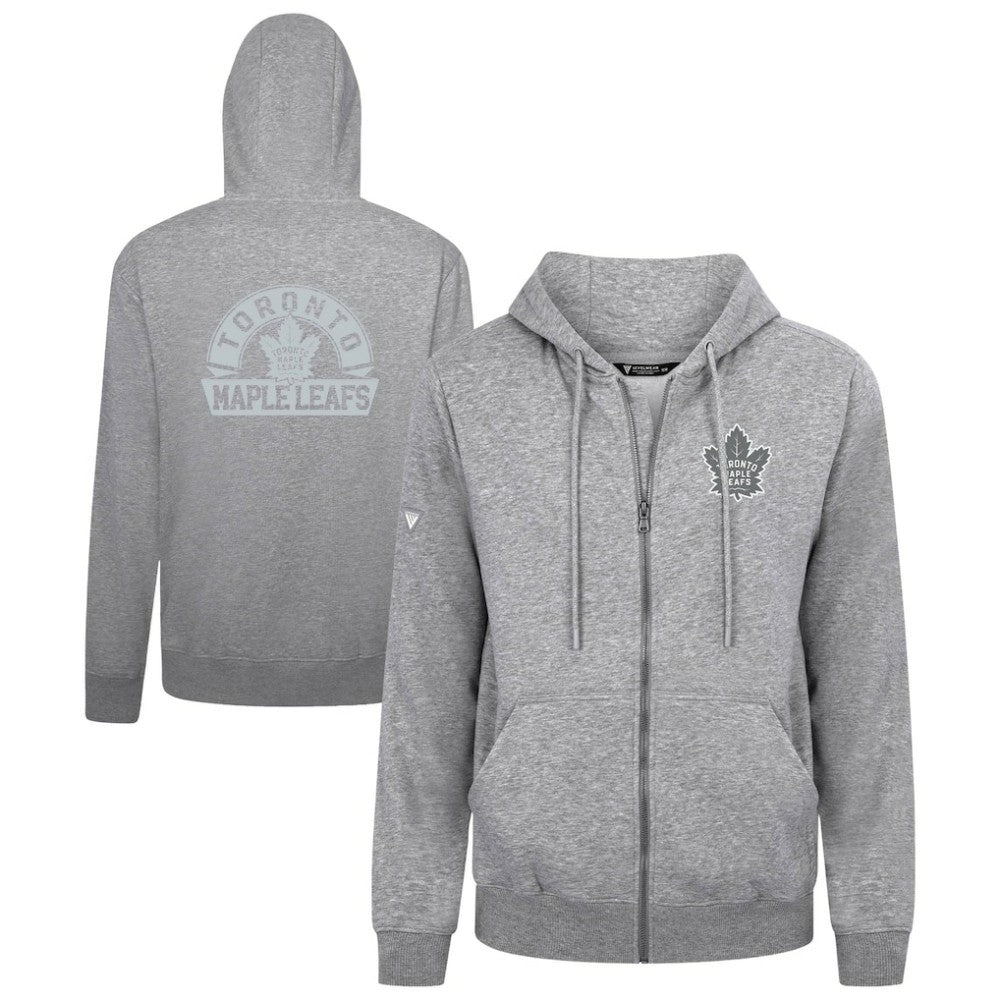 Toronto Maple Leafs Levelwear Podium Chenille Logo Full-Zip Hoodie - Gray | NHL online