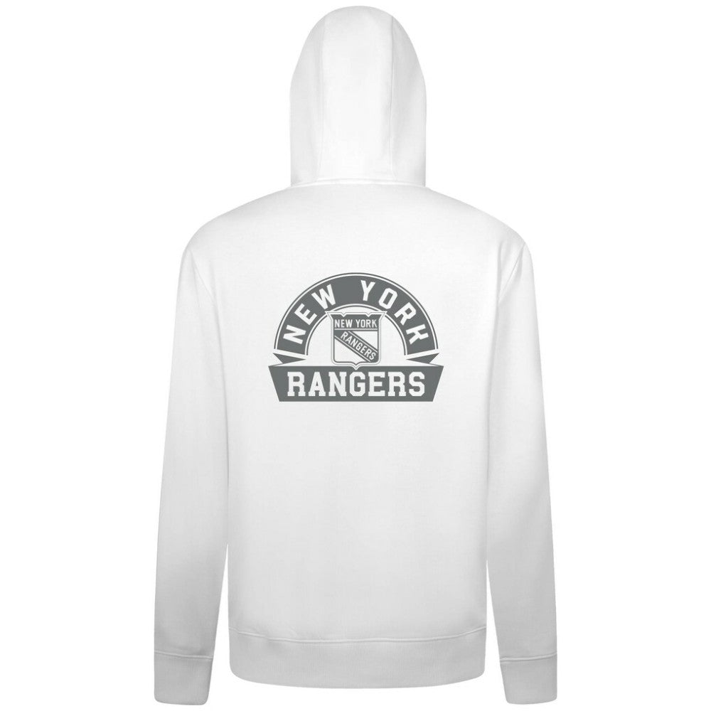 New York Rangers Levelwear Podium Chenille Logo Full-Zip Hoodie - White | NHL near me