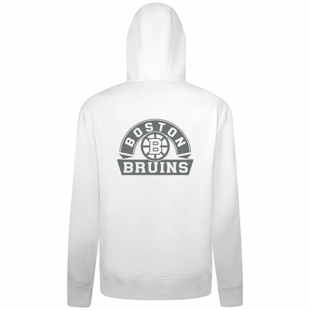 Boston Bruins Levelwear Podium Chenille Logo Full-Zip Hoodie - White | NHL on sale