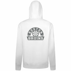 Boston Bruins Levelwear Podium Chenille Logo Full-Zip Hoodie - White | NHL on sale