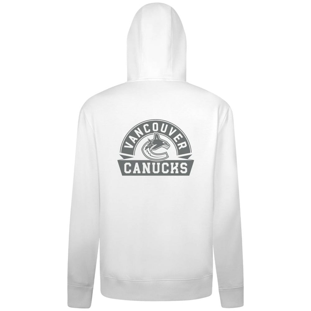 Vancouver Canucks Levelwear Podium Chenille Logo Full-Zip Hoodie - White | NHL discount