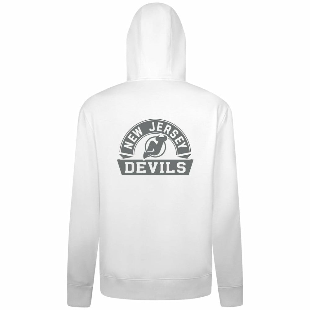 New Jersey Devils Levelwear Podium Chenille Logo Full-Zip Hoodie - White | NHL online