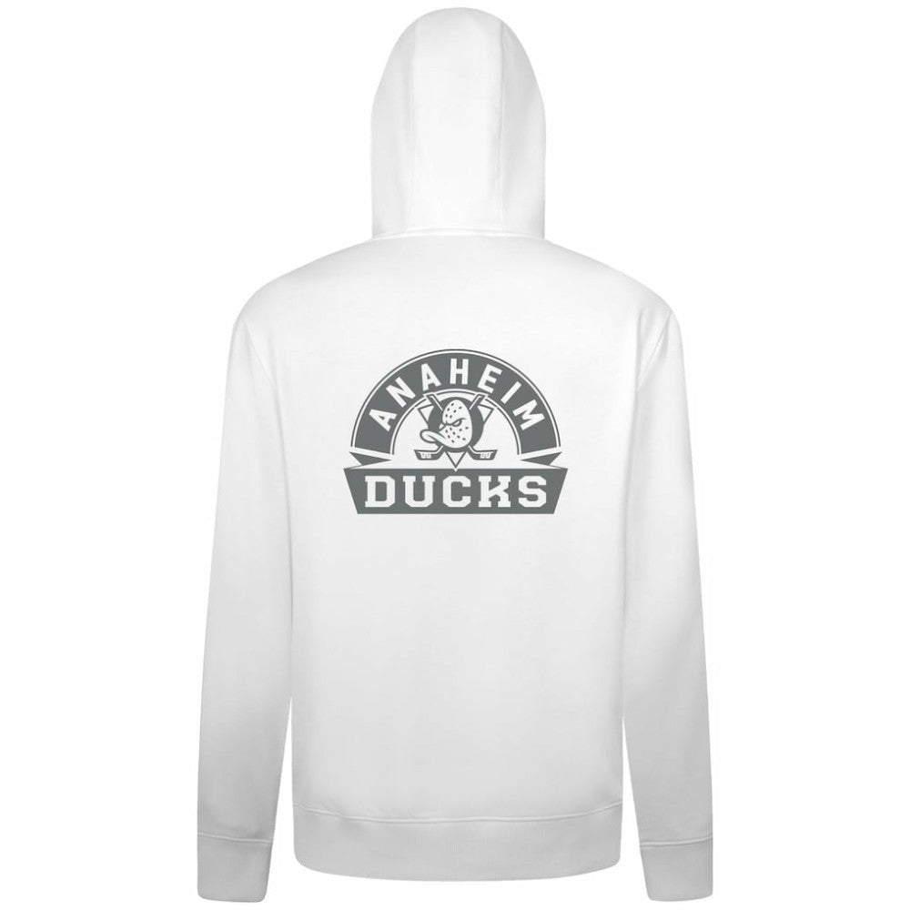 Anaheim Ducks Levelwear Podium Banner Arch Full-Zip Hoodie - White | NHL online