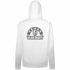 Vegas Golden Knights Levelwear Podium Banner Arch Full-Zip Hoodie - White | NHL Lifestyle