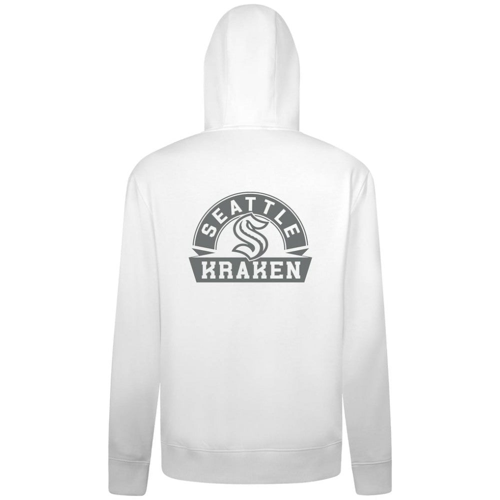 Seattle Kraken Levelwear Podium Banner Arch Full-Zip Hoodie - White | NHL near me