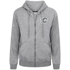 Calgary Flames Levelwear Podium Banner Arch Full-Zip Hoodie - Gray | NHL near me