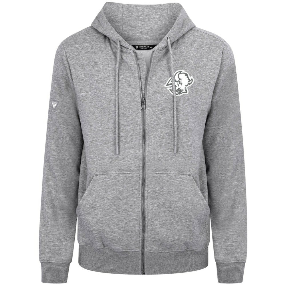 Buffalo Sabres Levelwear Podium Banner Arch Full-Zip Hoodie - Gray | NHL on sale