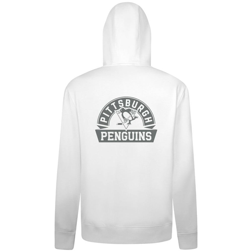 Pittsburgh Penguins Levelwear Podium Banner Arch Full-Zip Hoodie - White | NHL near me
