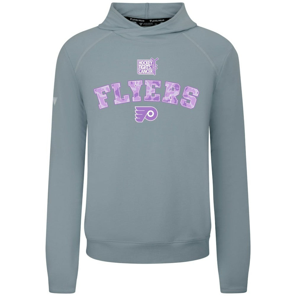 Philadelphia Flyers Levelwear Hockey Fights Cancer Mandate Tri-Blend Hoodie - Gray | NHL online