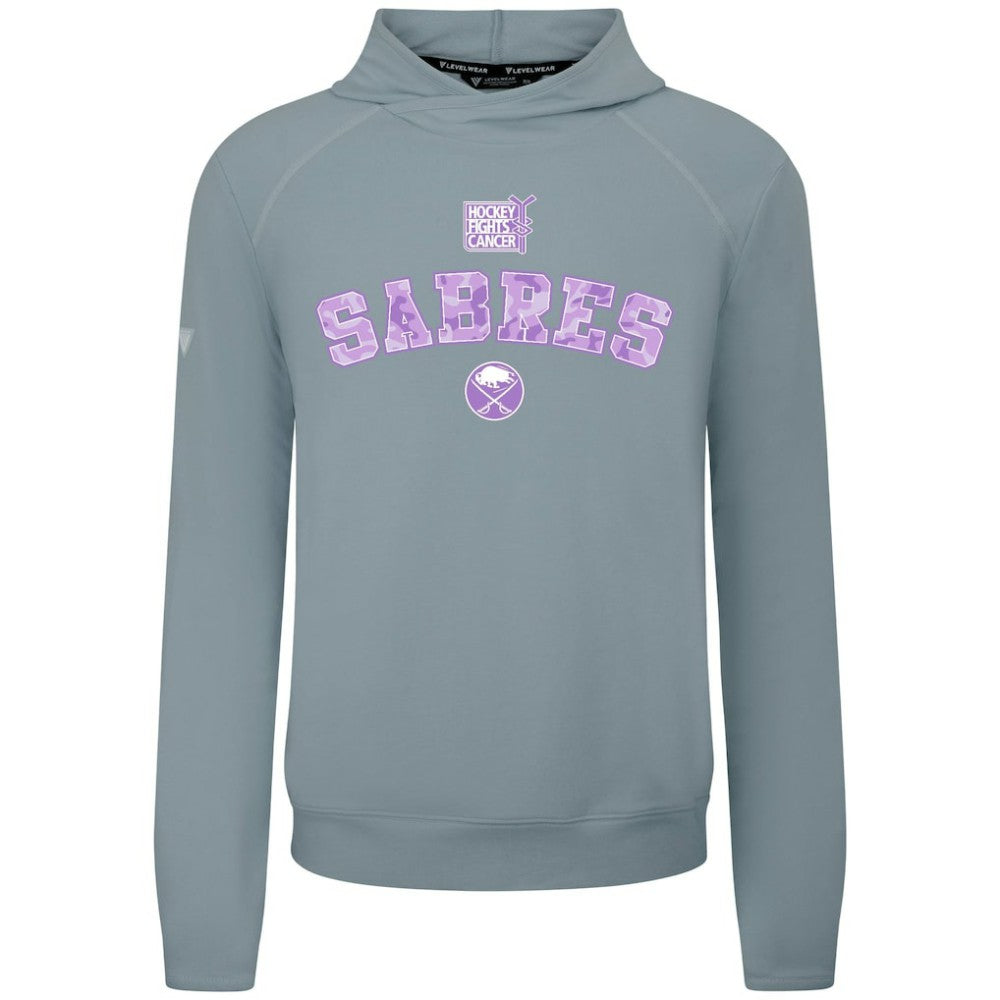 Buffalo Sabres Levelwear Hockey Fights Cancer Mandate Tri-Blend Hoodie - Gray | NHL discount