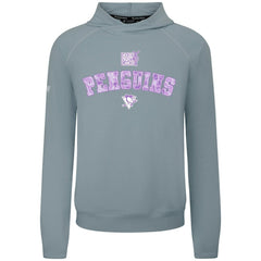 Pittsburgh Penguins Levelwear Hockey Fights Cancer Mandate Tri-Blend Hoodie - Gray | NHL on sale