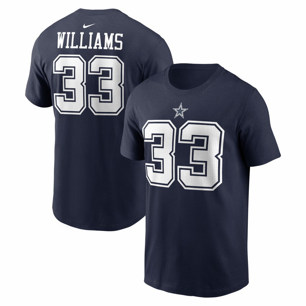 Javonte Williams Dallas Cowboys Name & Number T-Shirt - Navy - Nike
