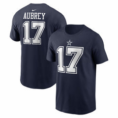 Brandon Aubrey Dallas Cowboys Name & Number T-Shirt - Navy - Nike