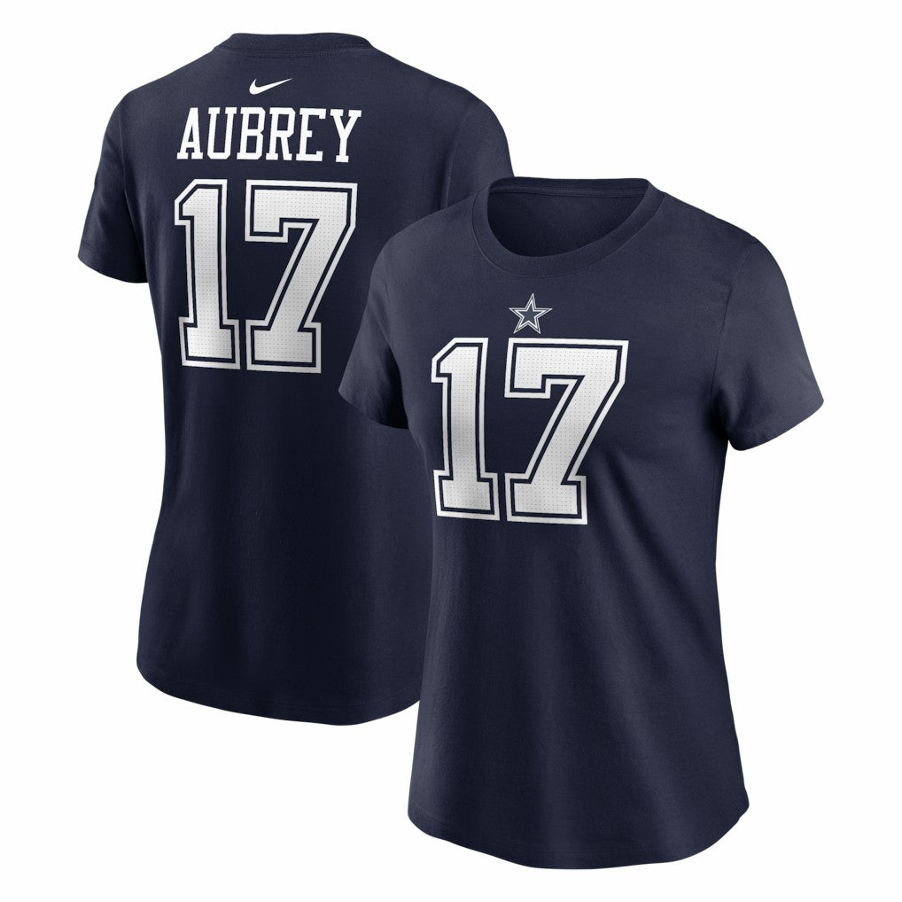 Brandon Aubrey Dallas Cowboys Women's Player Name & Number T-Shirt - Navy - Nike