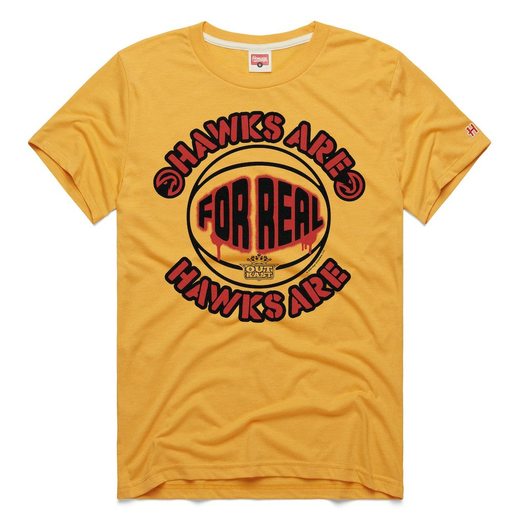 Atlanta Hawks x OutKast Homage Unisex For Real Tri-Blend T-Shirt Gold