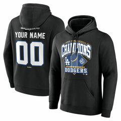 Los Angeles Dodgers 2025 World Series Champions Custom Name & Number Hoodie Near Me