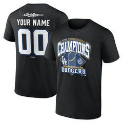 Los Angeles Dodgers 2025 World Series Champions Custom Name & Number T-Shirt Outlet
