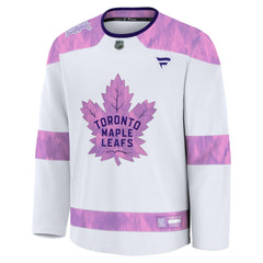 Toronto Maple Leafs Fanatics Hockey Fights Cancer Survivor Practice Jersey - White | Fanatics discount