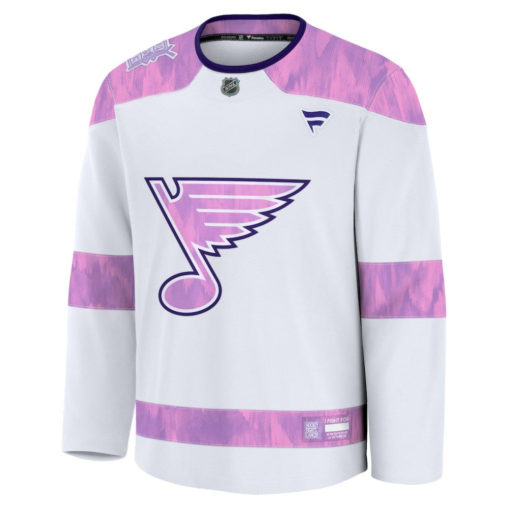 St. Louis Blues Fanatics Hockey Fights Cancer Survivor Practice Jersey - White | Fanatics discount