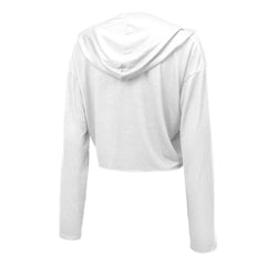 Jaxson Dart New York Giants Majestic Threads Women's Glitter Wordmark Hoodie - White - NFL