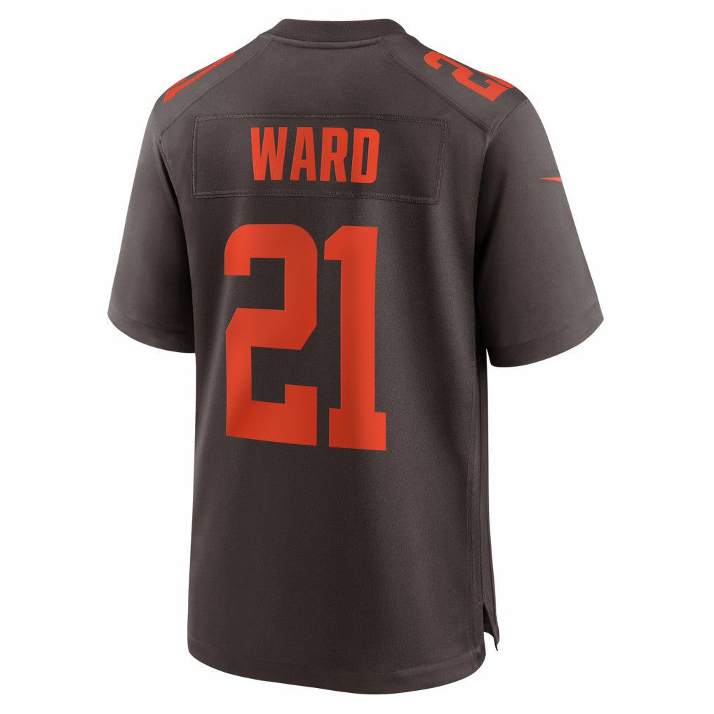 Denzel Ward Cleveland Browns Alpha Dawg Game Jersey - Brown - Nike