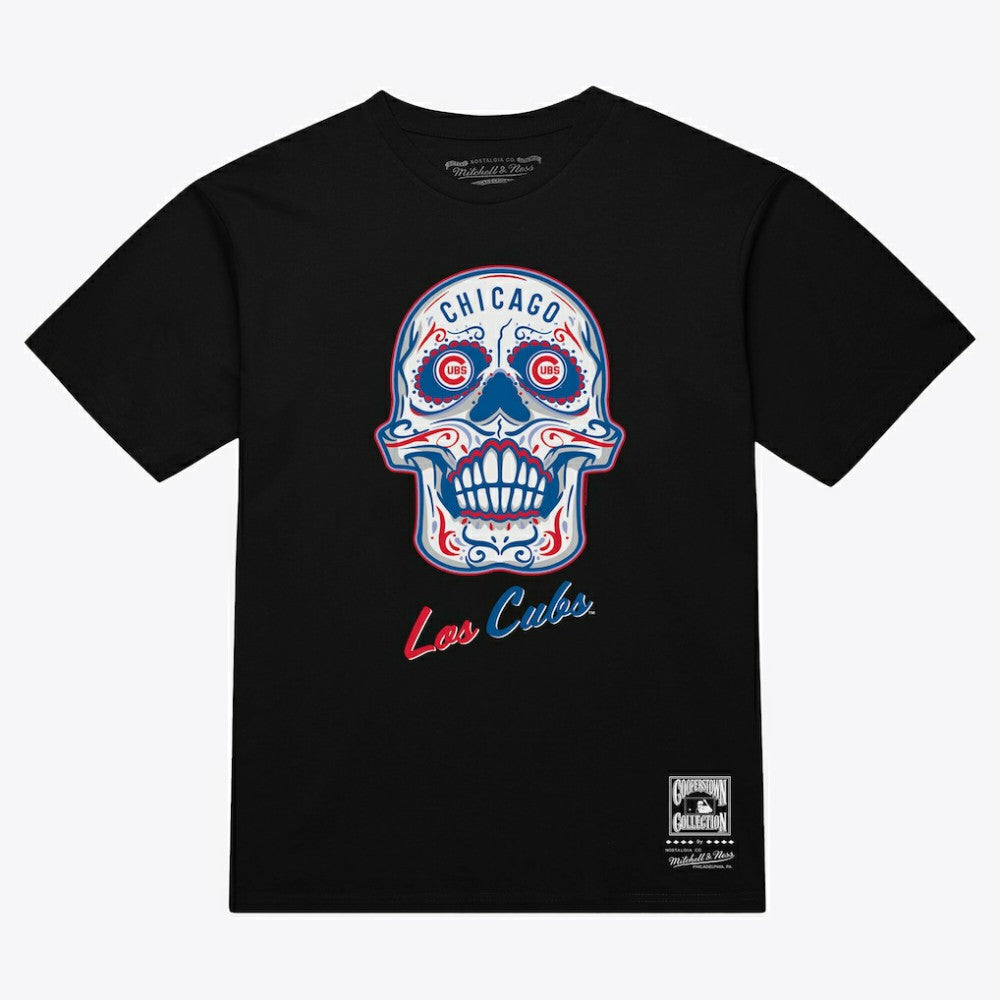 Chicago Cubs Mitchell & Ness Women's Sugar Skull Boxy T-Shirt Near Me