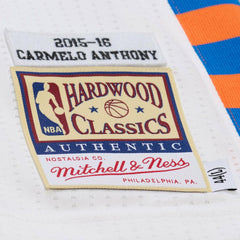 Mitchell & Ness Carmelo Anthony New York Knicks 2015-16 Hardwood Classics Authentic Jersey White