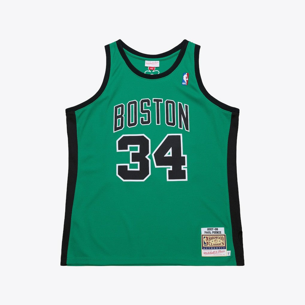 Mitchell & Ness Paul Pierce Boston Celtics 2007-08 Hardwood Classics Authentic Jersey Kelly Green