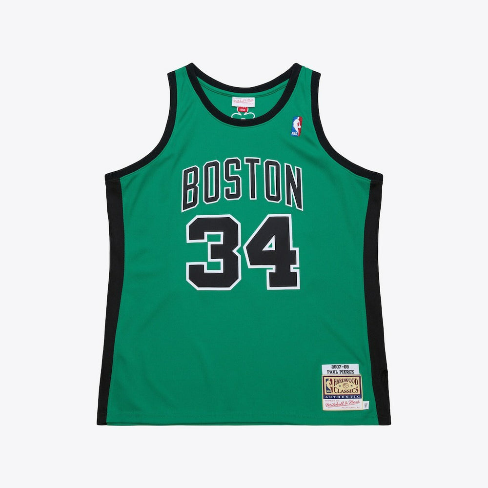 Mitchell & Ness Paul Pierce Boston Celtics 2007-08 Hardwood Classics Authentic Jersey Kelly Green