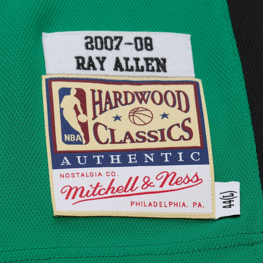 Mitchell & Ness Ray Allen Boston Celtics 2007-08 Hardwood Classics Authentic Jersey Kelly Green