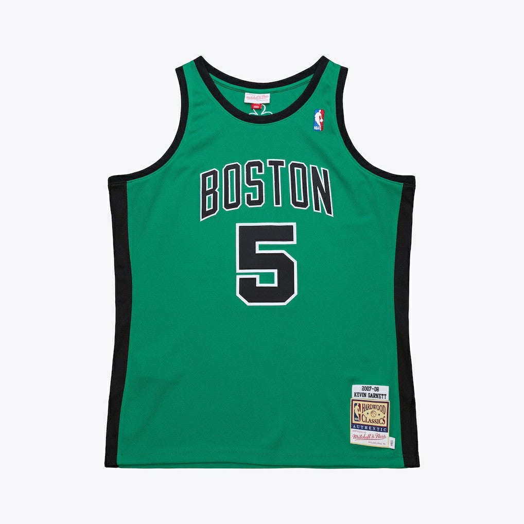 Mitchell & Ness Kevin Garnett Boston Celtics 2007-08 Hardwood Classics Authentic Jersey Kelly Green