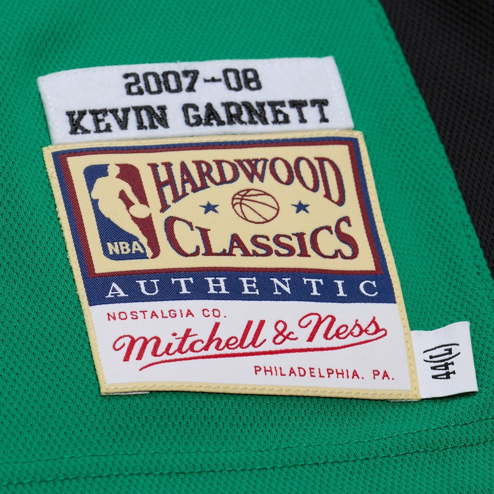 Mitchell & Ness Kevin Garnett Boston Celtics 2007-08 Hardwood Classics Authentic Jersey Kelly Green