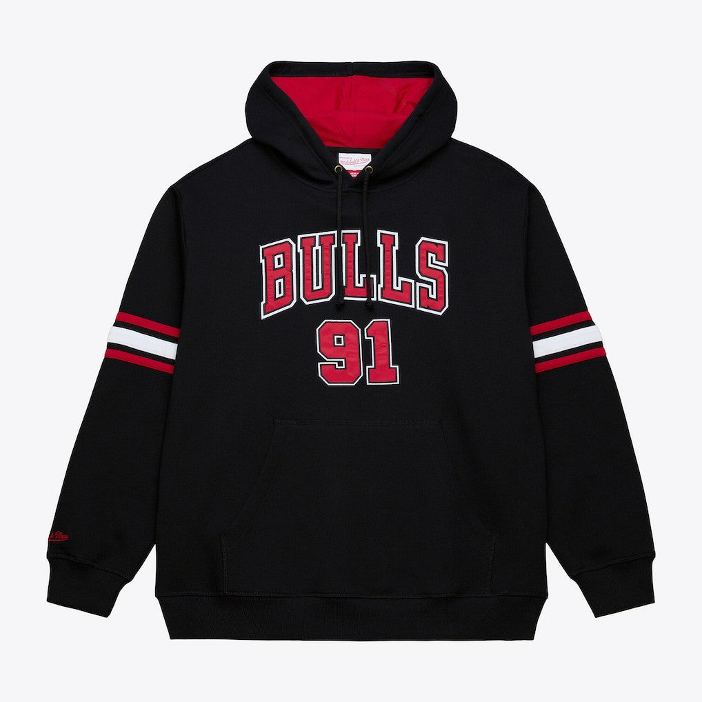 Mitchell & Ness Dennis Rodman Chicago Bulls Name & Number Hoodie Black