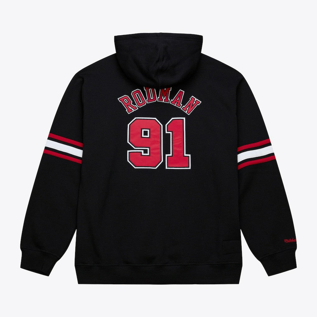 Mitchell & Ness Dennis Rodman Chicago Bulls Name & Number Hoodie Black