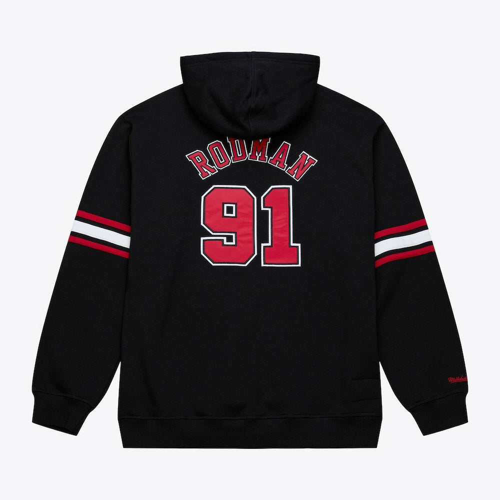 Mitchell & Ness Dennis Rodman Chicago Bulls Name & Number Hoodie Black