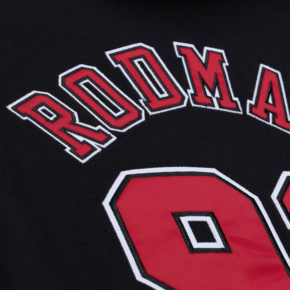 Mitchell & Ness Dennis Rodman Chicago Bulls Name & Number Hoodie Black