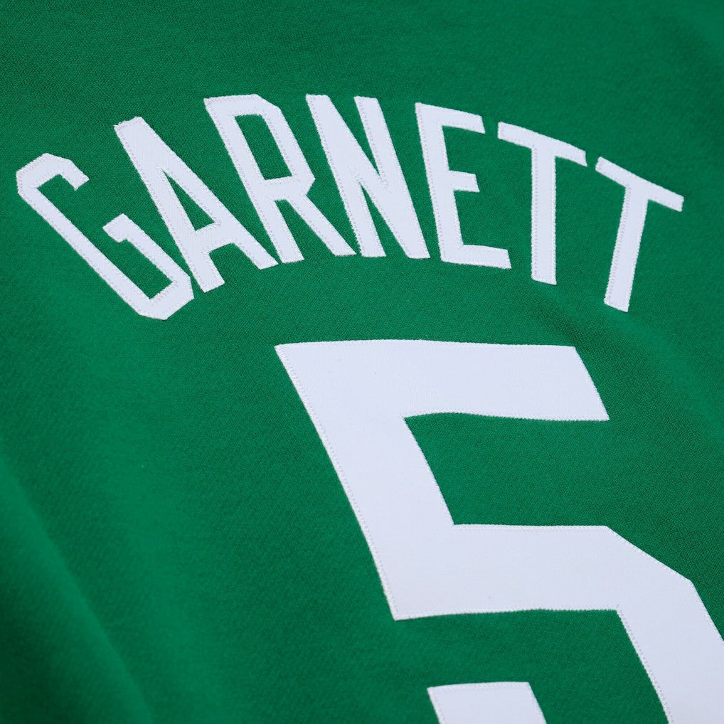 Mitchell & Ness Kevin Garnett Boston Celtics Name & Number Hoodie Kelly Green