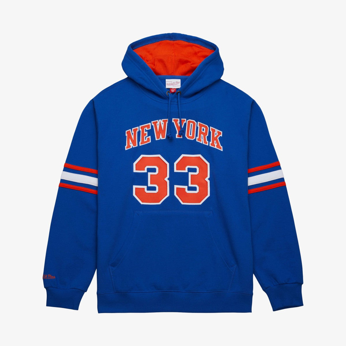 Mitchell & Ness Patrick Ewing New York Knicks Name & Number Hoodie Blue