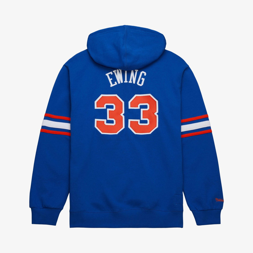 Mitchell & Ness Patrick Ewing New York Knicks Name & Number Hoodie Blue