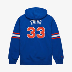 Mitchell & Ness Patrick Ewing New York Knicks Name & Number Hoodie Blue