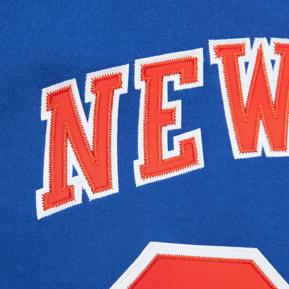 Mitchell & Ness Patrick Ewing New York Knicks Name & Number Hoodie Blue