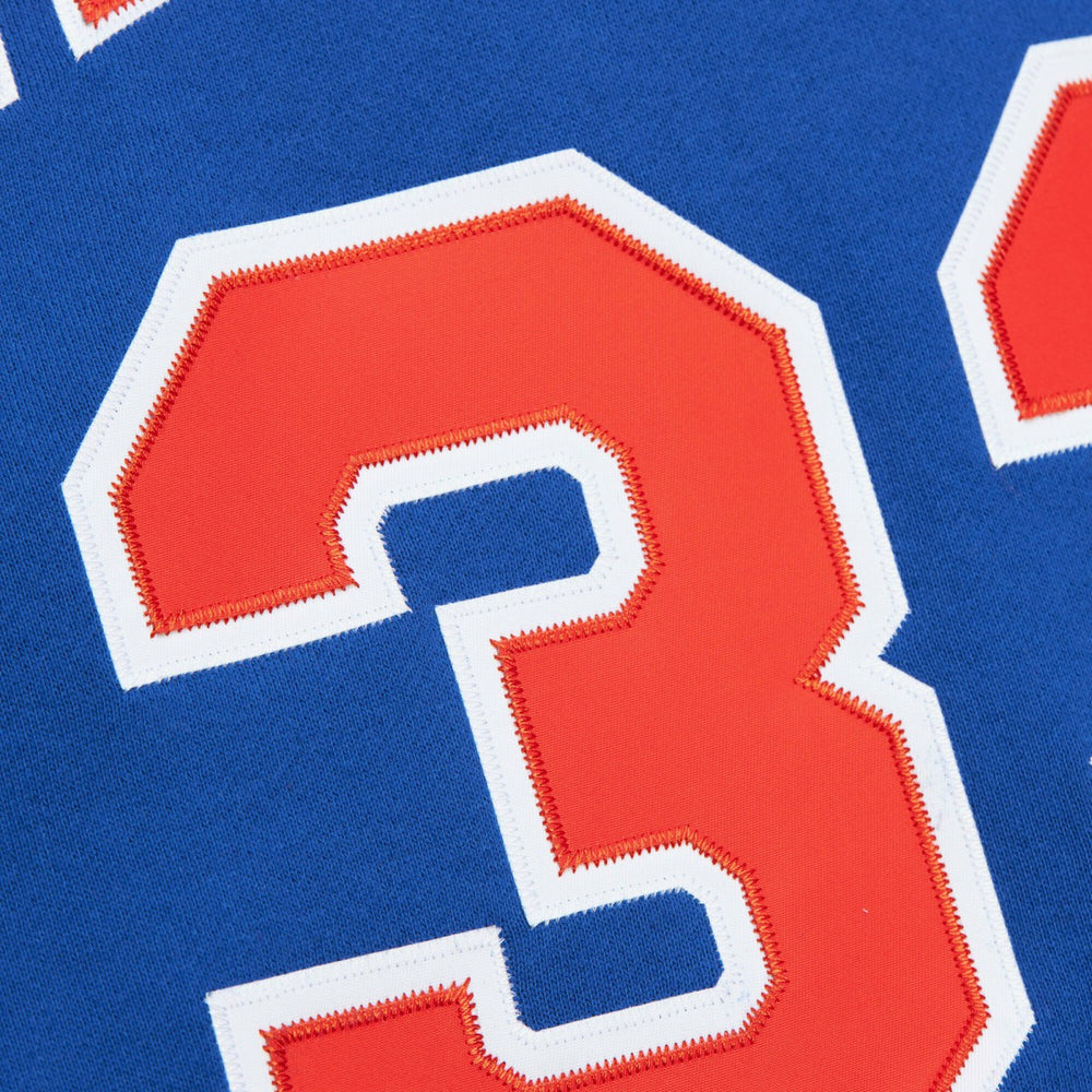Mitchell & Ness Patrick Ewing New York Knicks Name & Number Hoodie Blue